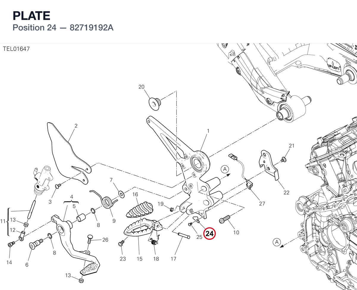 PLATE 82719192A diagram position