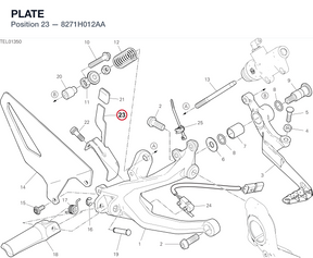 PLATE 8271H012AA diagram position