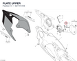 PLATE UPPER 8271H141B diagram position