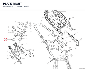 PLATE RIGHT 8271H191BA diagram position