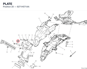 PLATE 8271H571AA diagram position