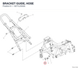 BRACKET GUIDE, HOSE 8271L232AA diagram position