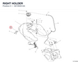RIGHT HOLDER 82729351AA diagram position