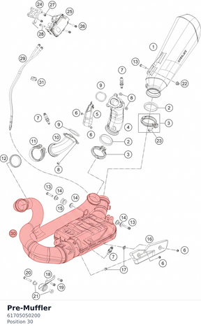Diagram preview: Pre-Muffler (61705050200)
