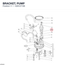 BRACKET, PUMP 82910772B diagram position