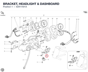 BRACKET, HEADLIGHT & DASHBOARD