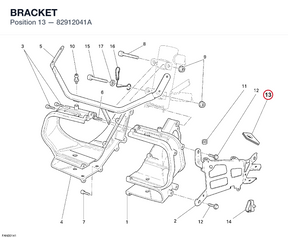 BRACKET 82912041A diagram position