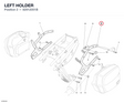 LEFT HOLDER 82912051B diagram position