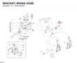 BRACKET, BRAKE HOSE 82912082A diagram position