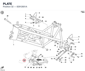 PLATE 82912601A diagram position