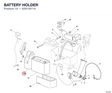 BATTERY HOLDER 82912871A diagram position