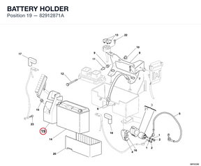BATTERY HOLDER 82912871A diagram position