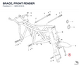 BRACE, FRONT FENDER