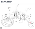 HOLDER SENSOR 82913731A diagram position