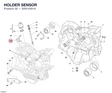 HOLDER SENSOR 82914391A diagram position