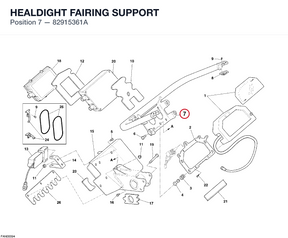 HEALDIGHT FAIRING SUPPORT