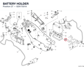 BATTERY HOLDER 82917501A diagram position
