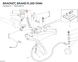 BRACKET, BRAKE FLUID TANK 82919451A diagram position