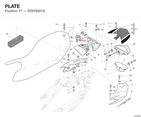 PLATE 82919501A diagram position