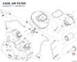 CAGE, AIR FILTER 82919611A diagram position