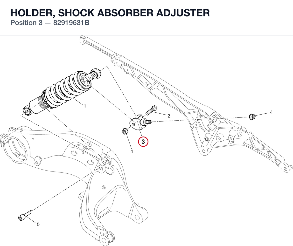 HOLDER, SHOCK ABSORBER ADJUSTER