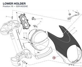 LOWER HOLDER 8291A032AE diagram position