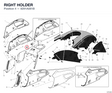 RIGHT HOLDER 8291A081B diagram position