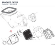 BRACKET, FILTER 8291A481B diagram position