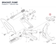 BRACKET, PUMP 8291A511BA diagram position