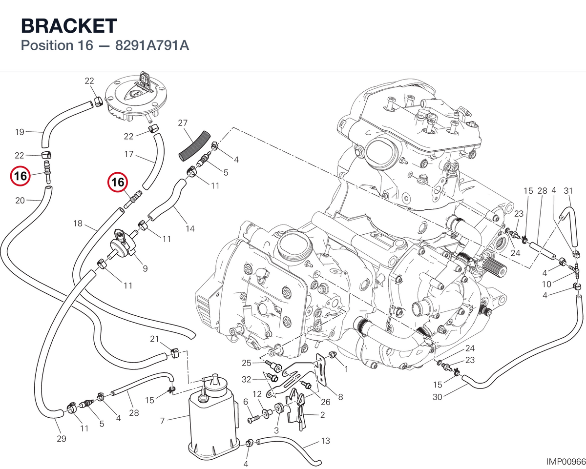 BRACKET 8291A791A diagram position