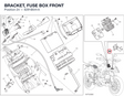 BRACKET, FUSE BOX FRONT 8291B041A diagram position