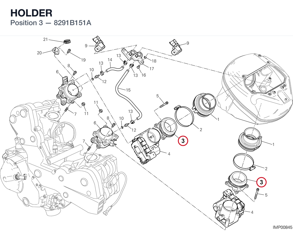 HOLDER 8291B151A diagram position