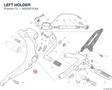LEFT HOLDER 8291B721AA diagram position