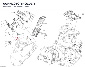CONNECTOR HOLDER 8291B771AA diagram position
