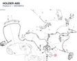 HOLDER ABS 8291B801A diagram position