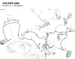 HOLDER ABS 8291B801A diagram position
