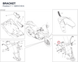 BRACKET 8291C181A diagram position