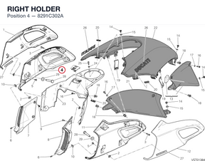 RIGHT HOLDER 8291C302A diagram position