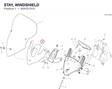 STAY, WINDSHIELD 8291D751D diagram position
