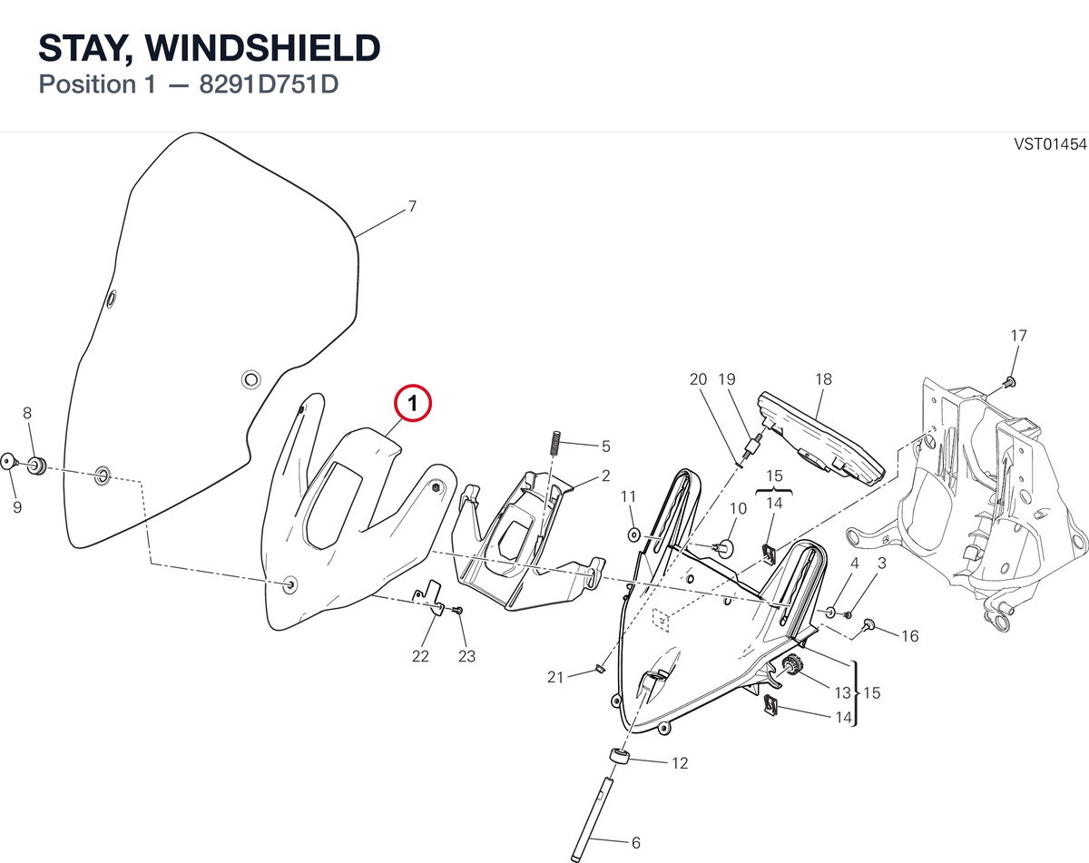 STAY, WINDSHIELD 8291D751D diagram position