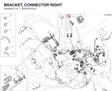 BRACKET, CONNECTOR RIGHT 8291E101A diagram position
