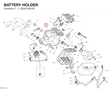 BATTERY HOLDER 8291F601B diagram position