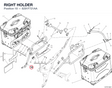 RIGHT HOLDER 8291F721AA diagram position
