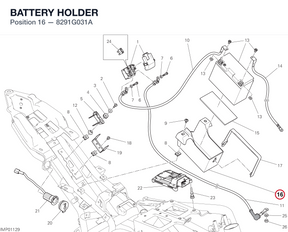 BATTERY HOLDER 8291G031A diagram position