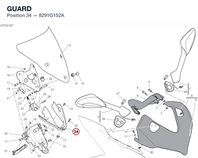 GUARD 8291G152A diagram position