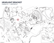 HEADLIGHT BRACKET 8291G241A diagram position