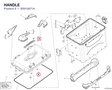 HANDLE 8291G671A diagram position