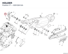 HOLDER 8291G841AA diagram position
