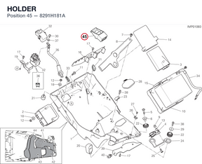 HOLDER 8291H181A diagram position