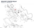 BRACKET, STARTER RELAY 8291H231AA diagram position